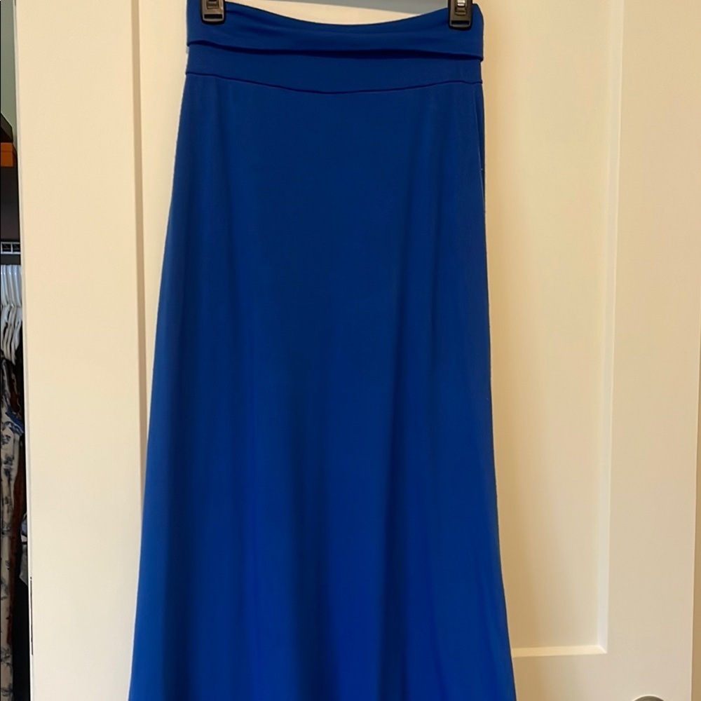 Classic Royal Blue Maxi Skirt - Women's